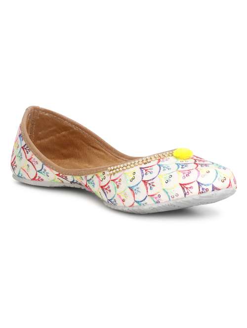 multi colored slip on jutis