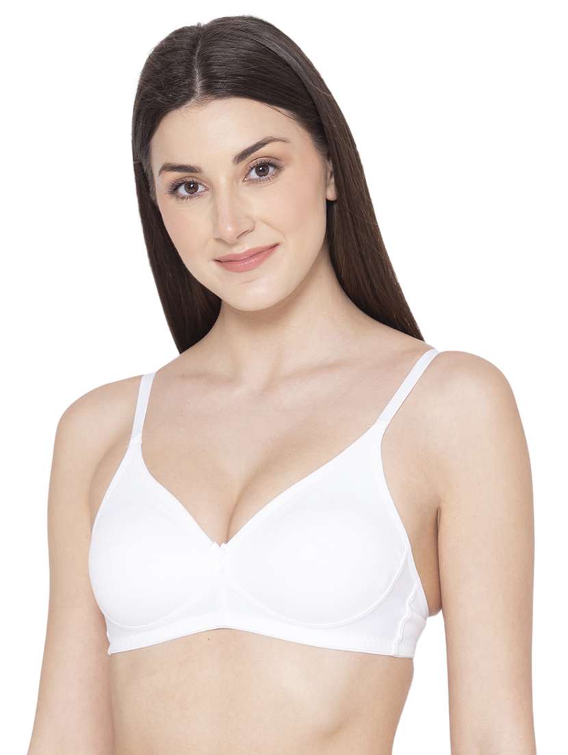 white solid t-shirt bra