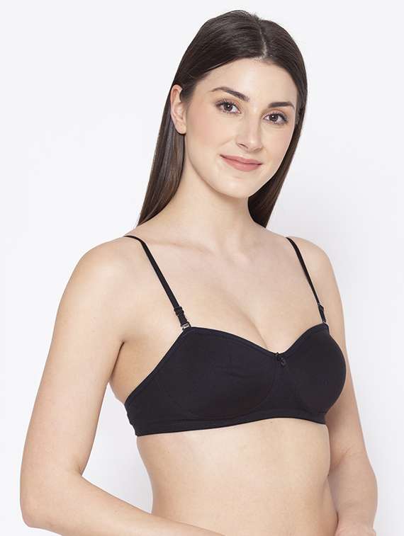 black solid t-shirt bra - 18277419 -  Standard Image - 1
