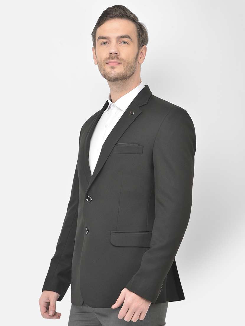black solid formal blazer - 18277560 -  Standard Image - 1