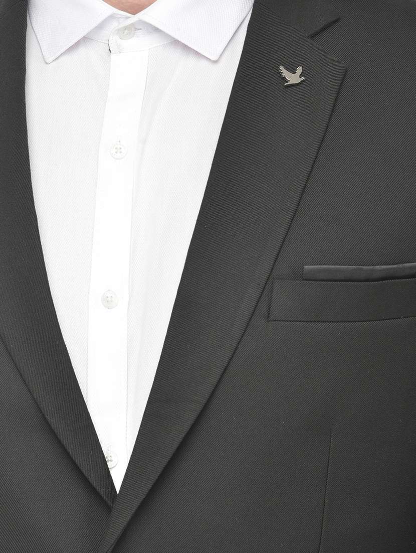 black solid formal blazer - 18277560 -  Standard Image - 4