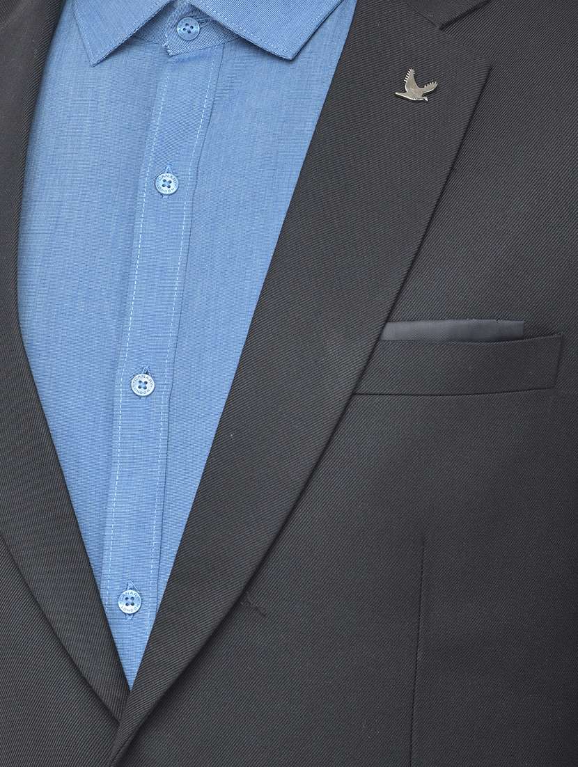 black solid formal blazer - 18277561 -  Standard Image - 4