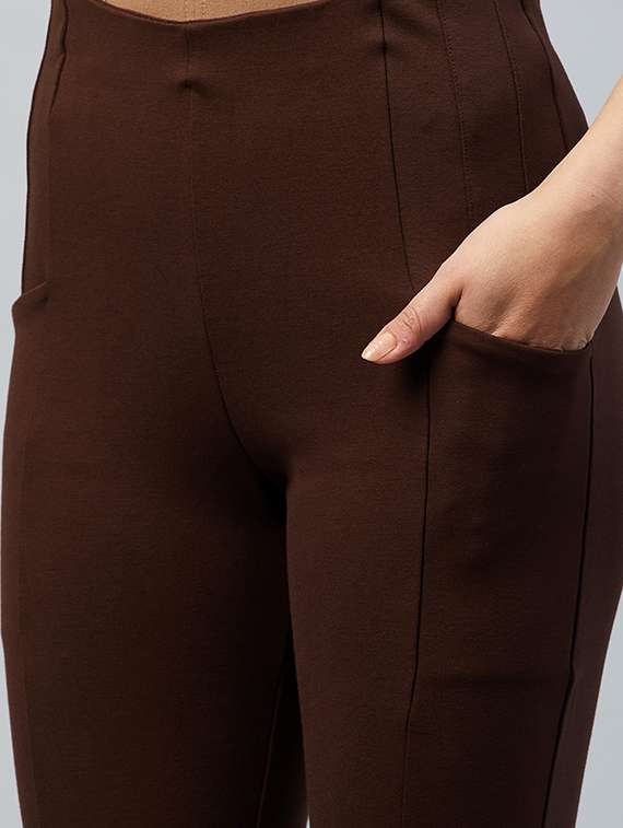 high rise solid jegging - 18277698 -  Standard Image - 4