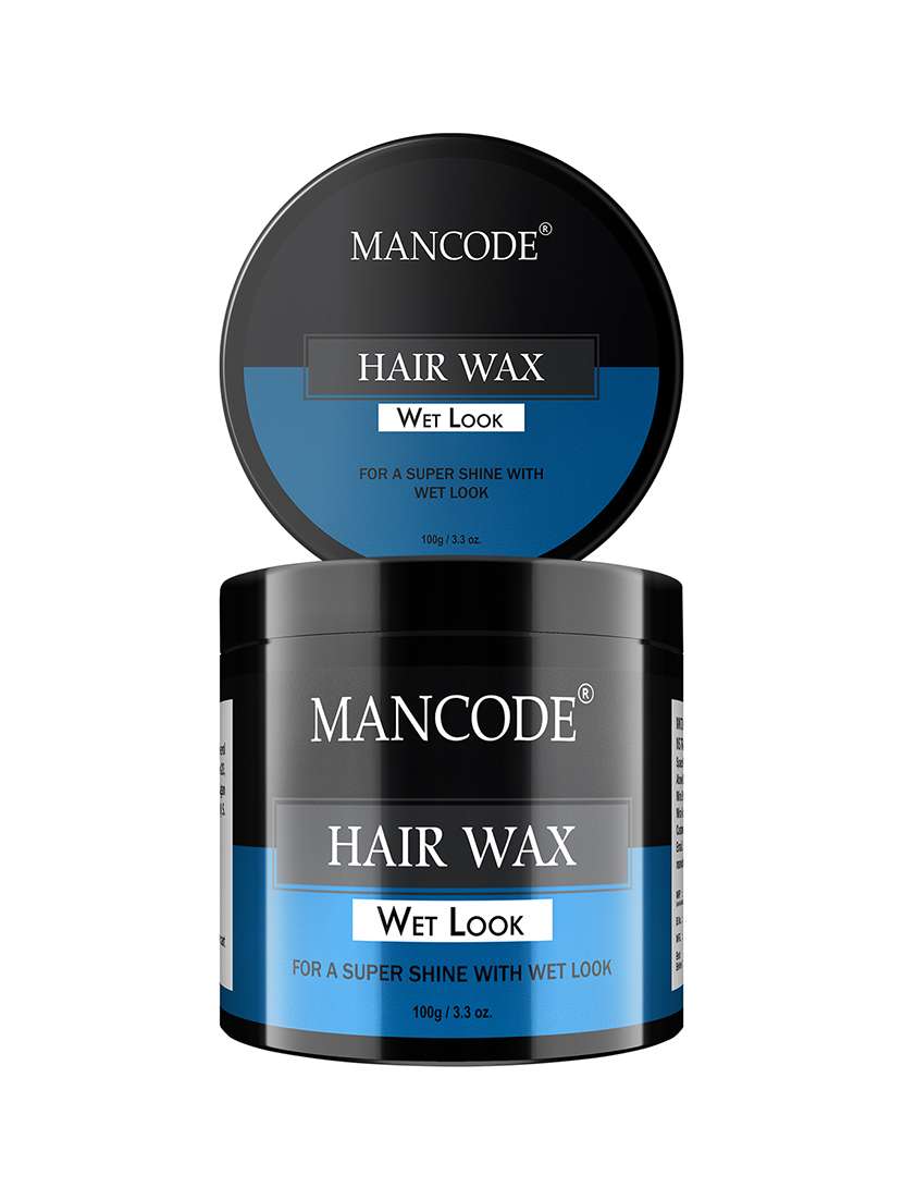 man code hair wax wet look glossy finish super shine long lasting wet look easy wash 100 gm (pack of 1)