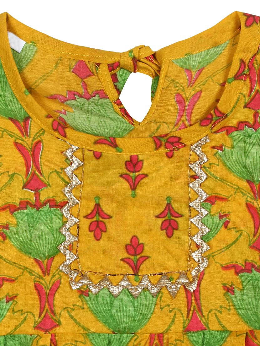 yellow printed kurta salwar set suit set - 18277804 - Standard Image - 4
