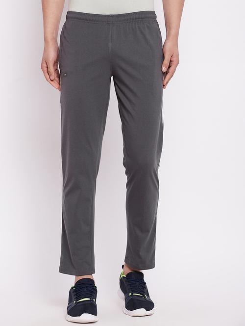 men solid mid rise ankle length tack pant - 18277931 -  Standard Image - 0