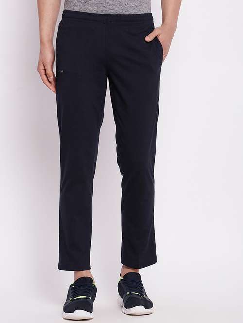 men solid mid rise track pant - 18277932 -  Standard Image - 0