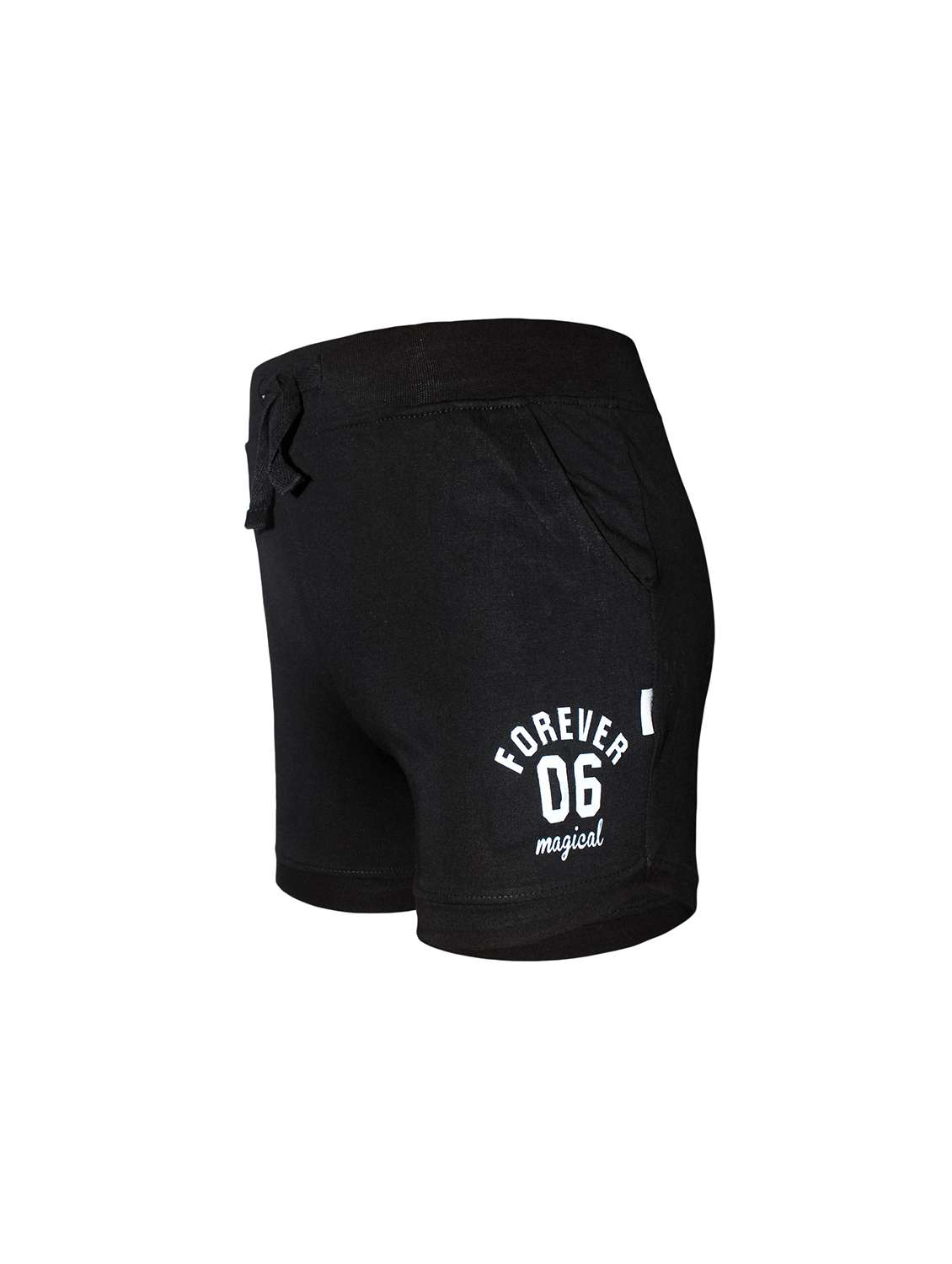 black solid shorts  - 18278618 -  Standard Image - 1