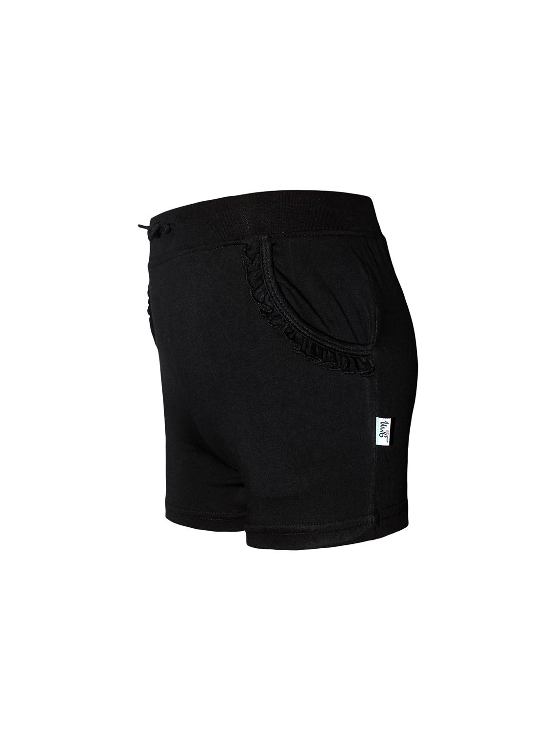 black solid shorts - 18278710 - Standard Image - 1