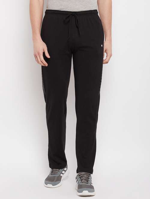 black side-striped track pant - 18280587 - Standard Image - 0