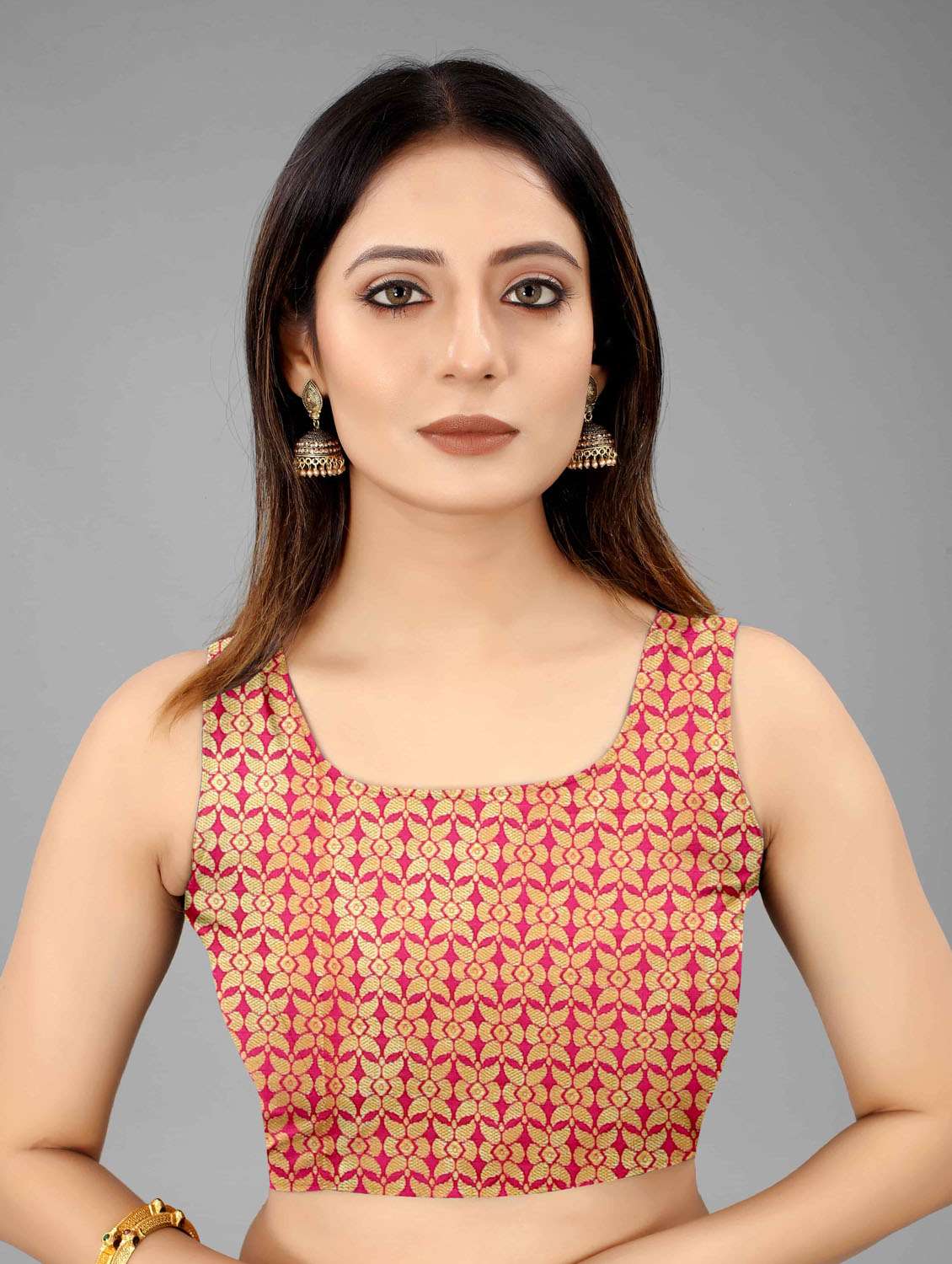 women's banarasi saree with blouse - 18280779 -  Standard Image - 4