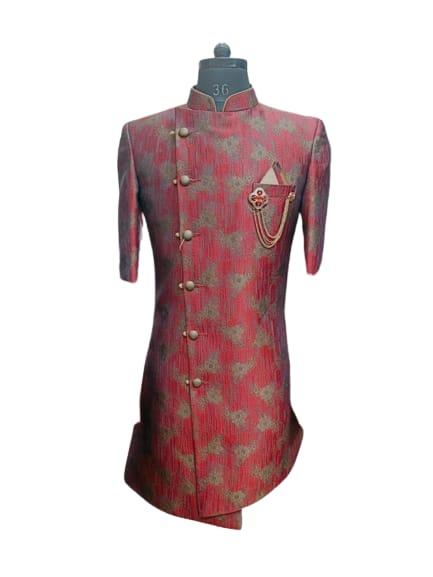 jackard party wear indo western - 18280887 - Standard Image - 1