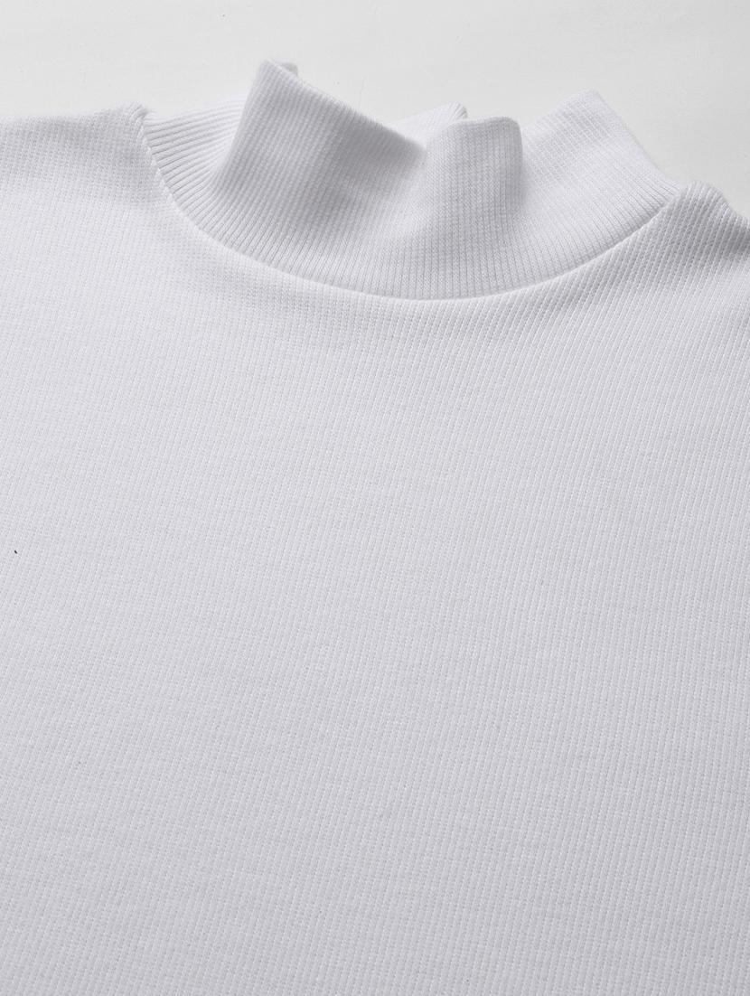 women's white mock neck top - 18281346 - Standard Image - 4
