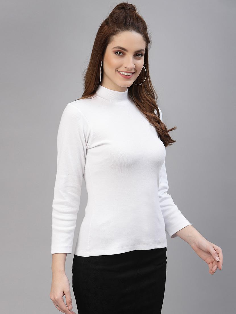 women's straight mock neck top - 18281381 -  Standard Image - 1