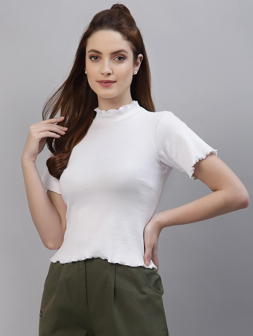 women's straight mock neck top - 18281401 - Standard Image - 1