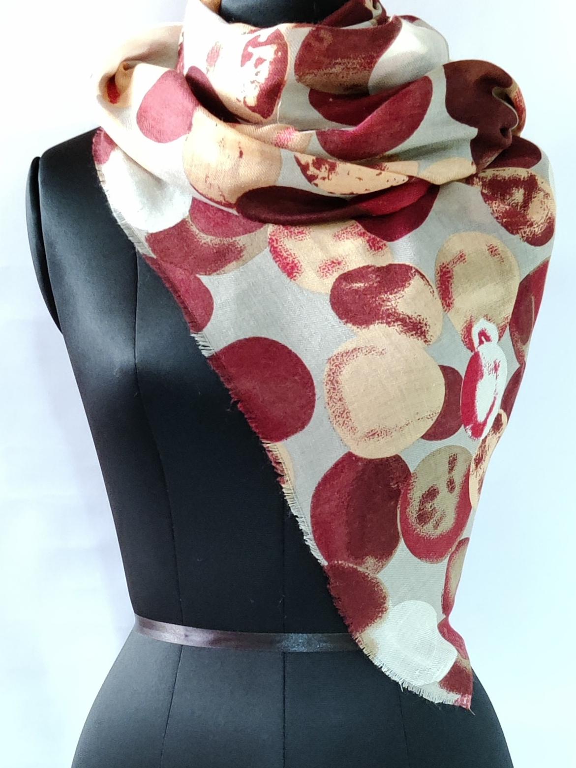 silk cashmere scarf export quality - 18281885 - Standard Image - 1