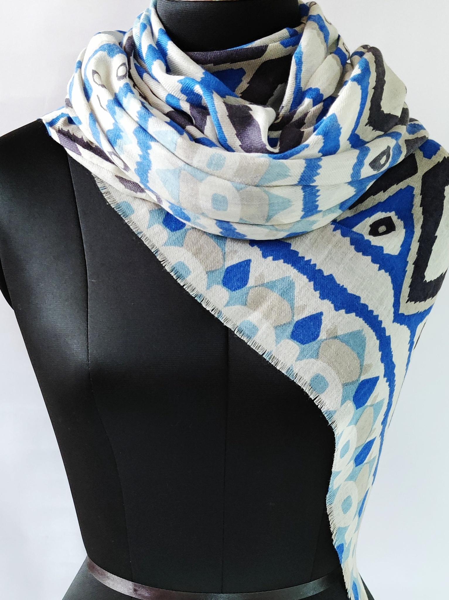 silk cashmere scarf export quality - 18281886 - Standard Image - 1