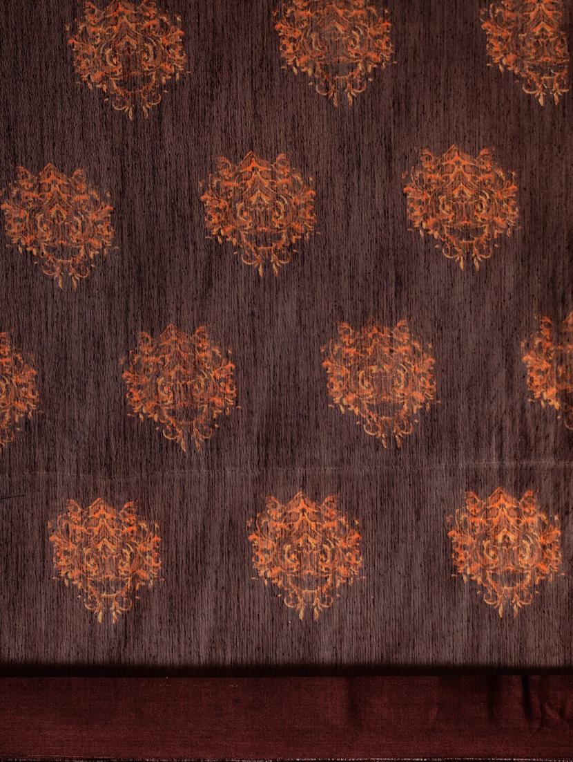 ethnic motifs printed saree - 18281927 - Standard Image - 4