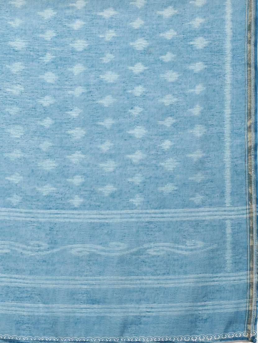 pink cotton blend printed saree - 18281933 -  Standard Image - 4