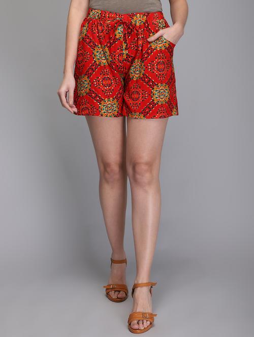 mid rise printed short - 18283352 - Standard Image - 0