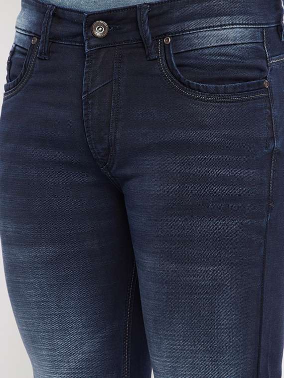 navy-blue light-washed denim jean - 18284247 -  Standard Image - 4