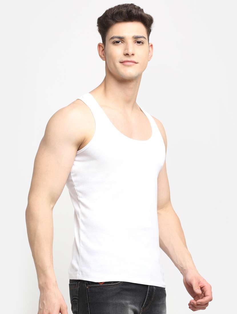 white solid vest - 18284322 - Standard Image - 1