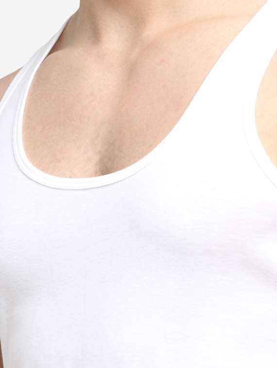 white solid vest - 18284322 - Standard Image - 4
