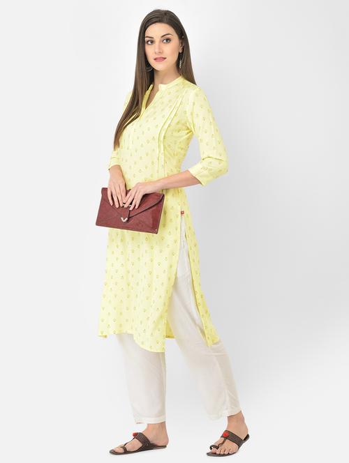women's straight kurta - 18284536 -  Standard Image - 0