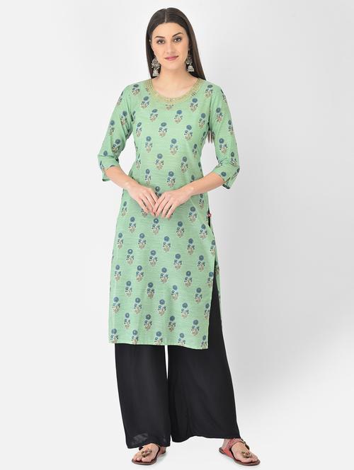 women's straight kurta - 18284552 -  Standard Image - 0