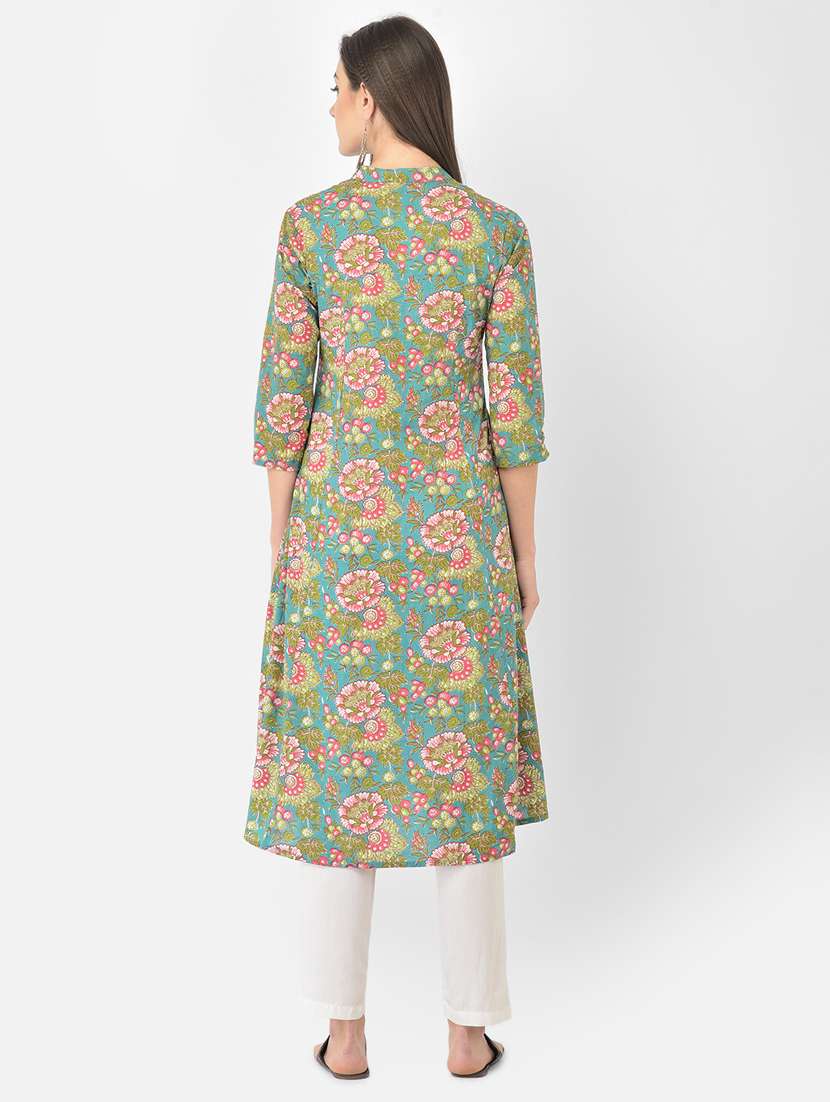 women's front slit kurta - 18284569 - Standard Image - 4