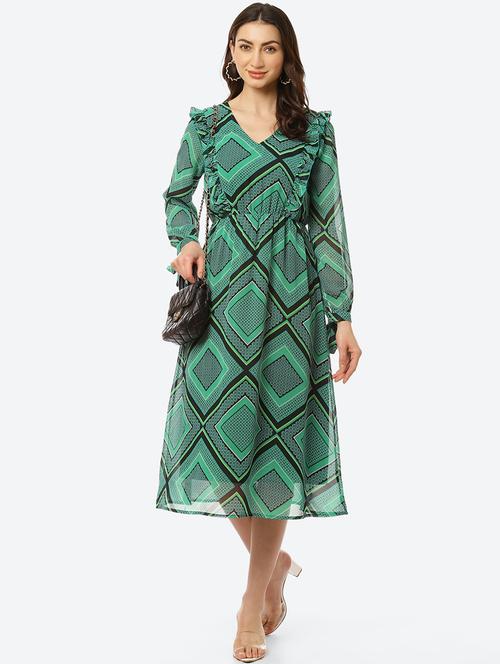 women's  geometric dress - 18284895 -  Standard Image - 0