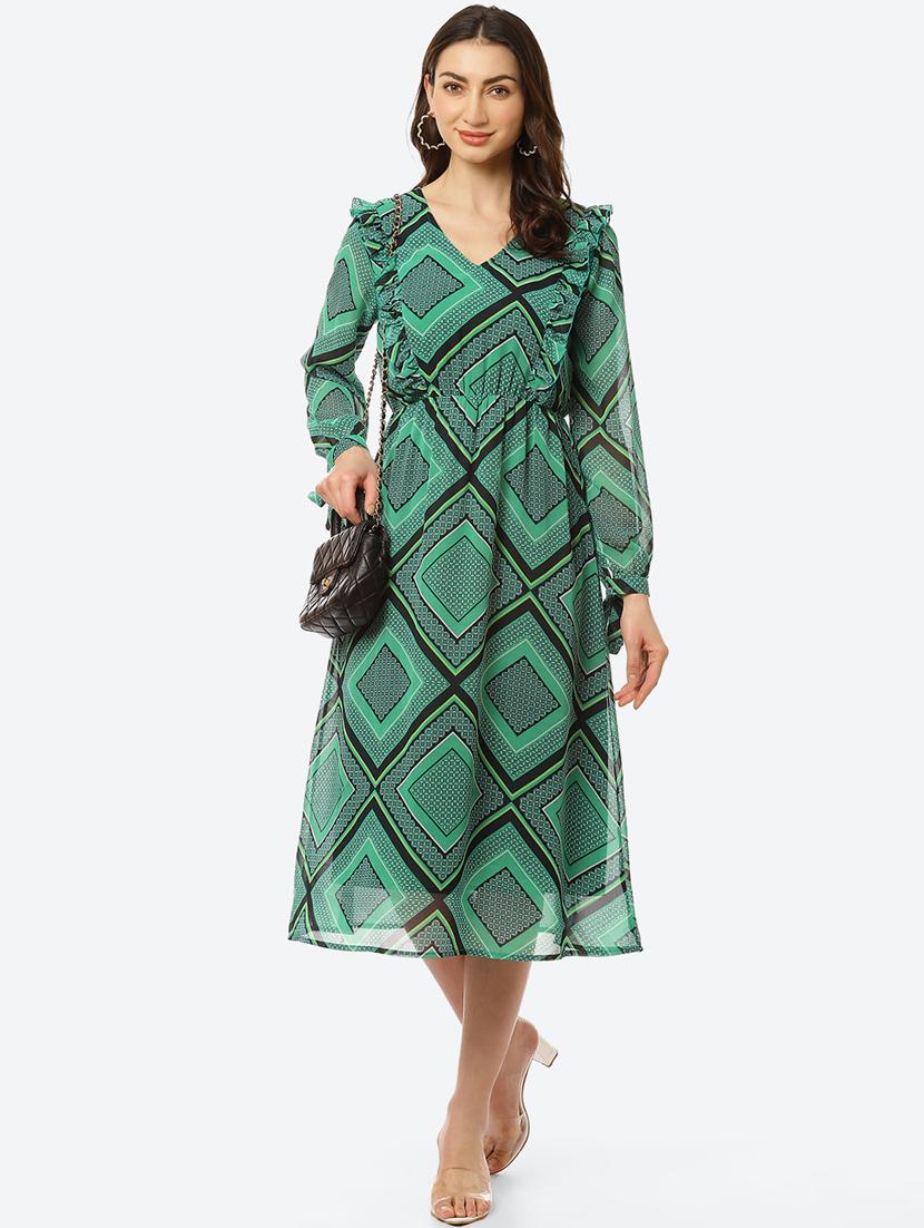 women's  geometric dress - 18284895 -  Zoom Image - 0