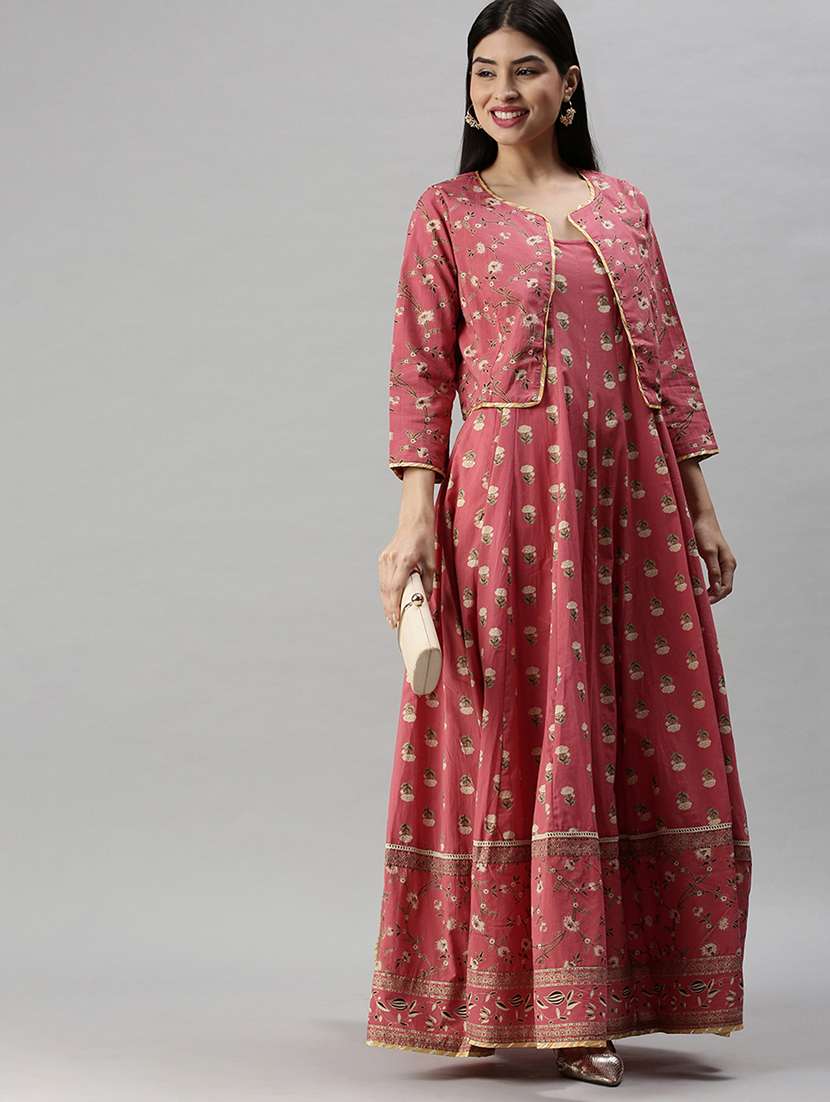 women's flared kurta - 18285005 -  Standard Image - 1