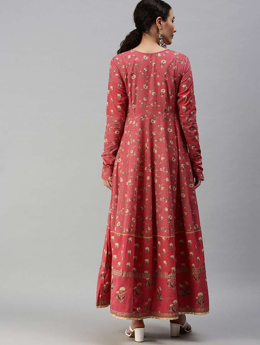 women's flared kurta - 18285018 -  Standard Image - 1
