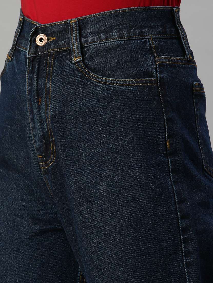 high rise stone washed jean - 18285651 - Standard Image - 4