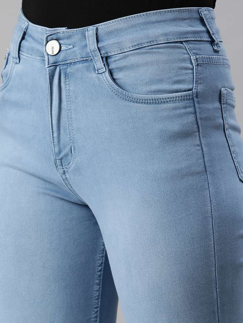 women's plain slim fit jeans - 18285669 -  Standard Image - 4