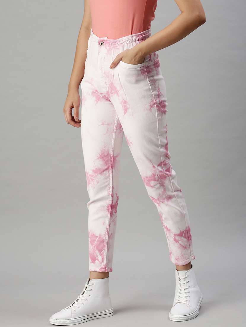 women's tie & dye slim fit jeans - 18285672 -  Standard Image - 1