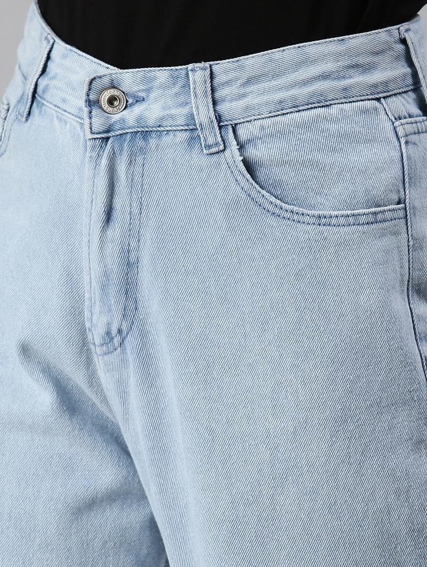 women's plain wide leg jeans - 18285681 - Standard Image - 4