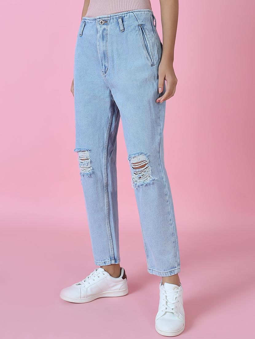 women's distress slim fit jeans - 18285682 -  Zoom Image - 0