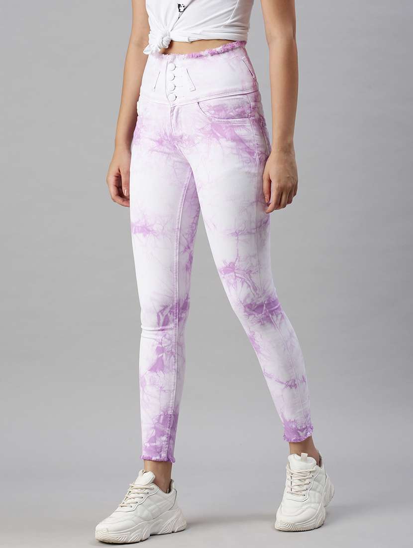 women's tie & dye skinny fit jeans - 18285689 -  Standard Image - 1