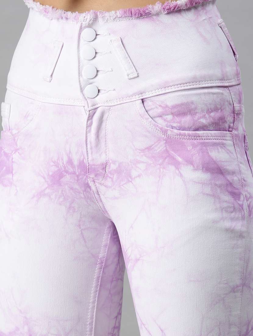 women's tie & dye skinny fit jeans - 18285689 -  Standard Image - 4