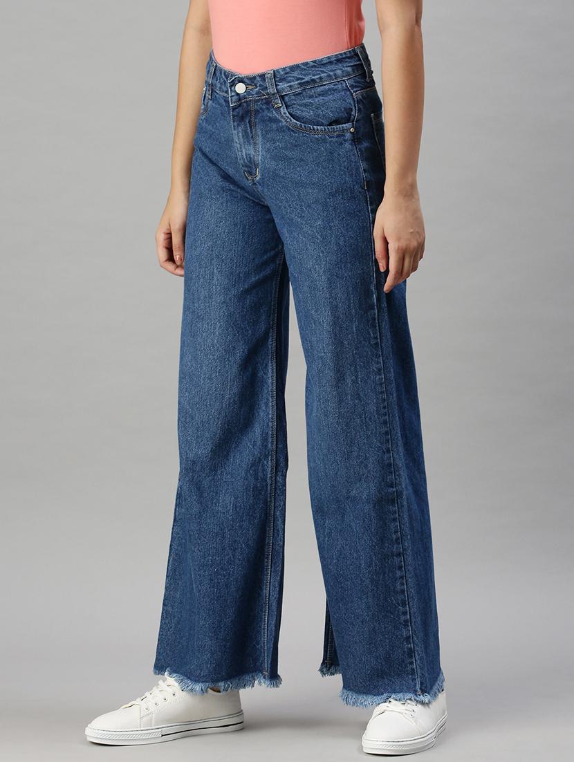 high rise stone washed denim jean - 18285706 -  Standard Image - 1