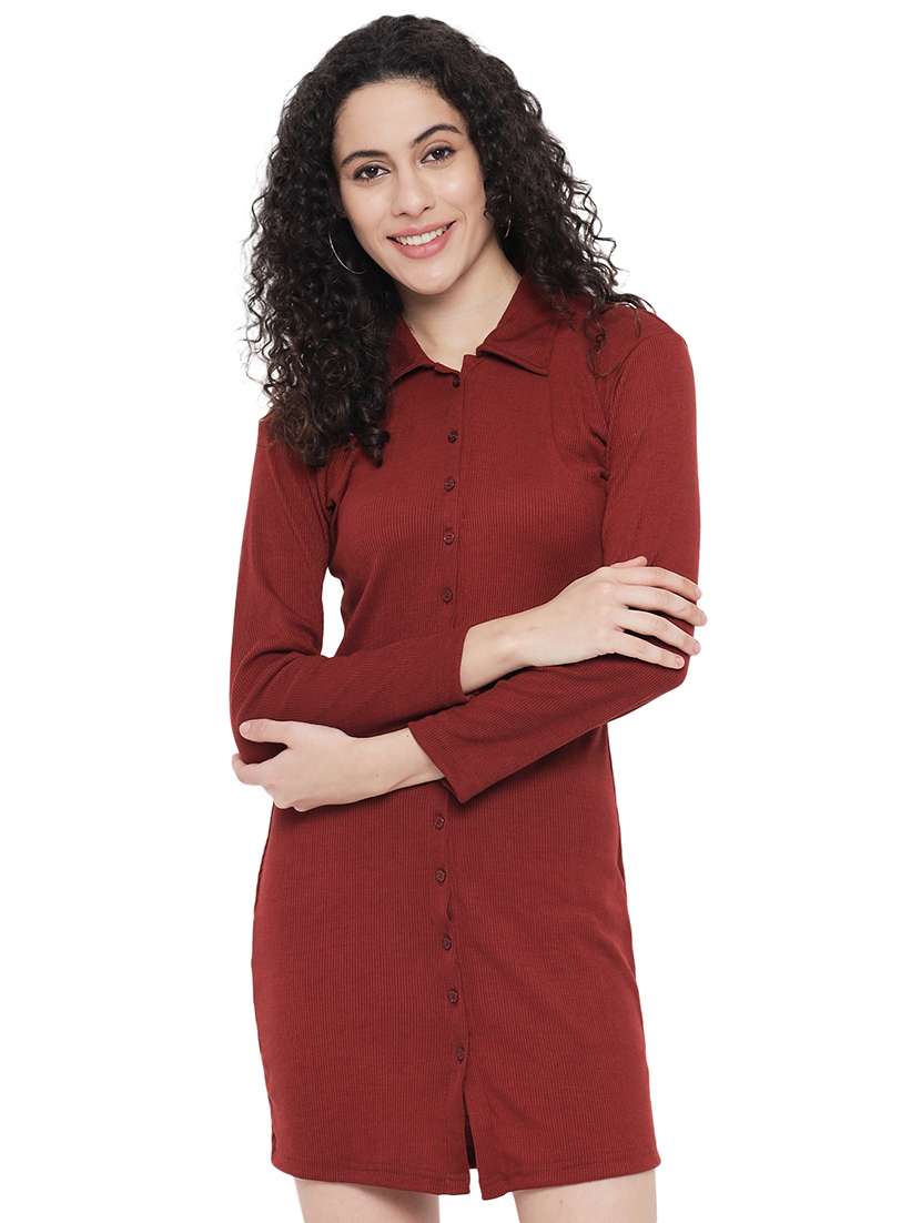 women solid bodycon dress