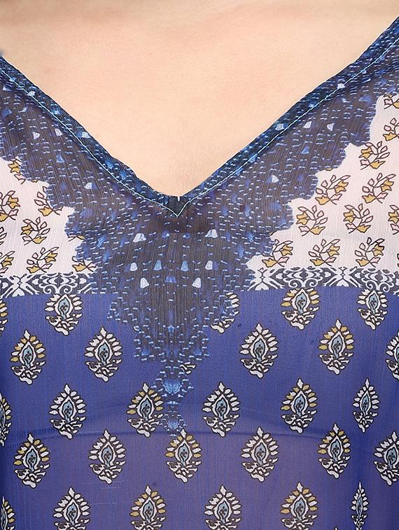 v-neck printed kaftan tunic - 18286363 - Standard Image - 4