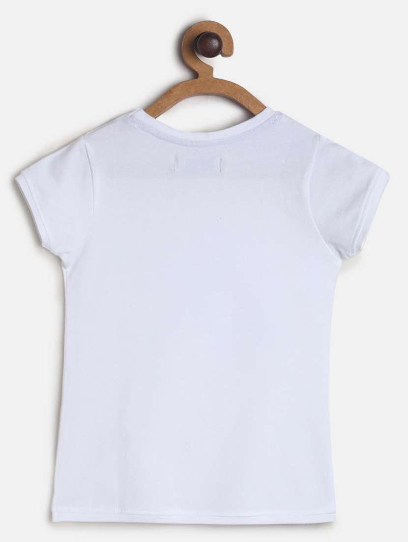 white printed regular tee - 18286740 -  Standard Image - 1