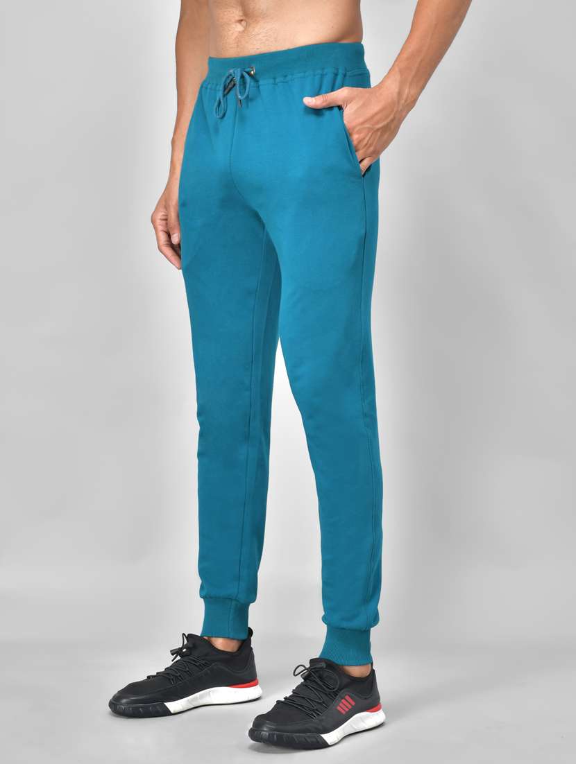 green solid jogger - 18286777 -  Standard Image - 1