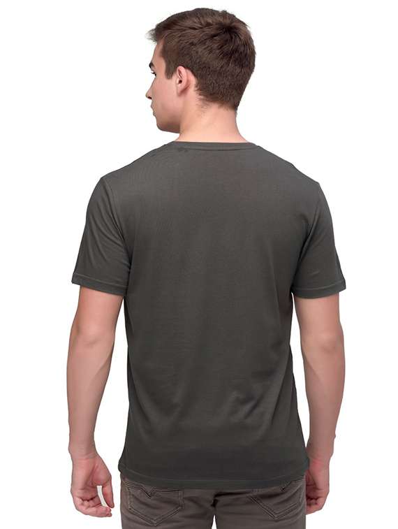grey chest printed t-shirt - 18286872 -  Standard Image - 1