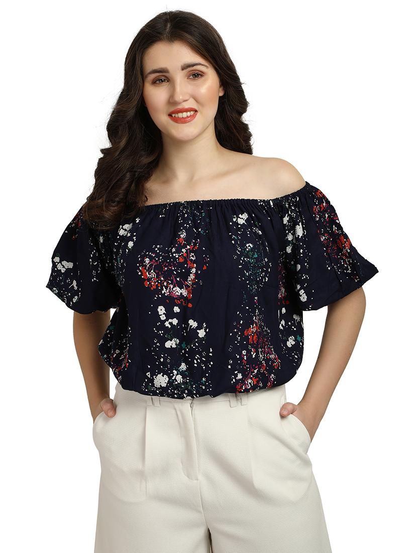women's crop off shoulder top