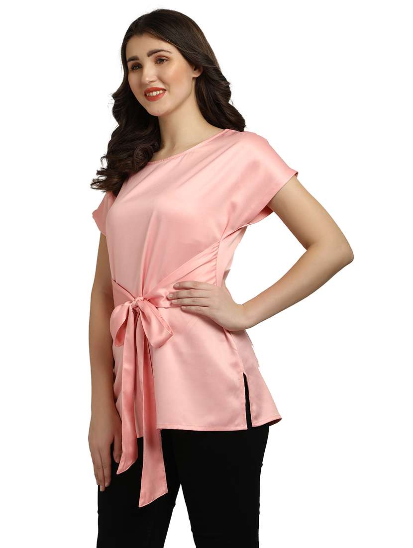 women's straight round neck top - 18286980 -  Standard Image - 1