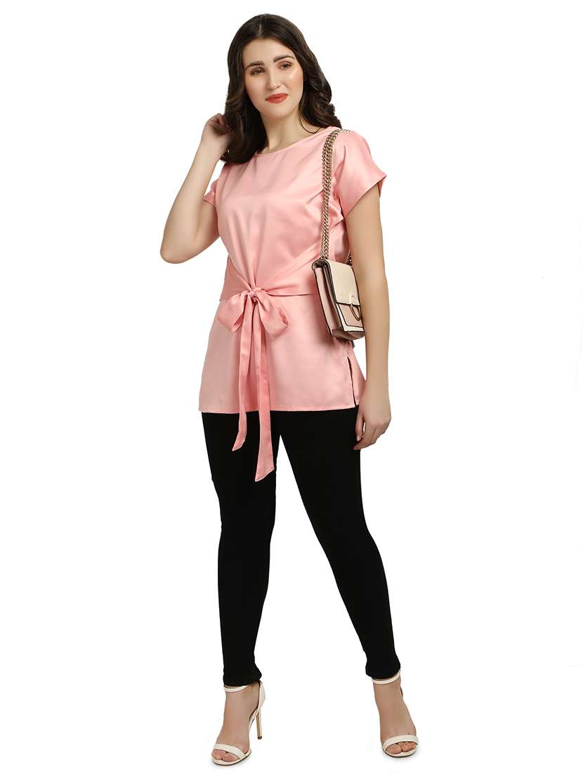 women's straight round neck top - 18286980 -  Standard Image - 4